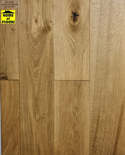 Cantillon Engineered Oak 14/3 x 125mm wide Brushed & Lacquered £43.99/m2