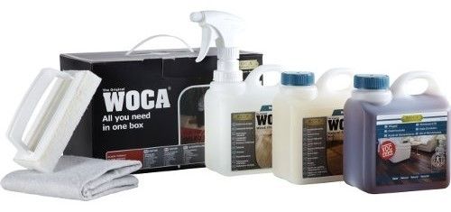 WOCA Maintenance Kit for Oiled Wood Floors